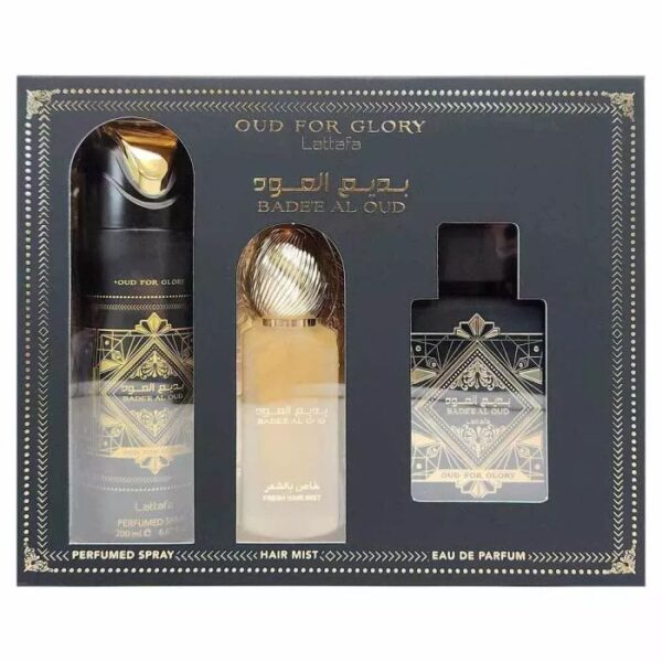 Bade'e Al Oud Oud for Glory Gift Set by Lattafa - Image 2